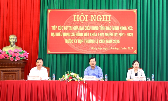Tổ đại biểu số 12 HĐND tỉnh Bắc Ninh tiếp xúc cử tri phường Yên Dũng, xã Đồng Việt